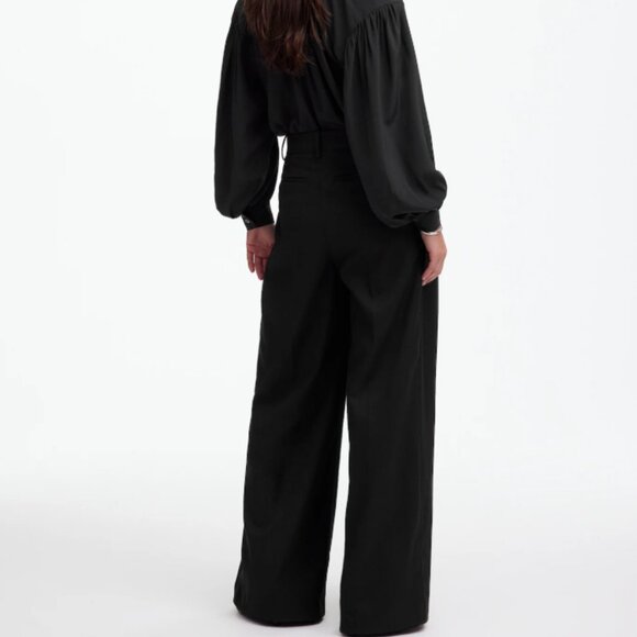 Madewell The Harlow Superwide-Leg Trouser in Brushed Twill - Picture 4 of 7